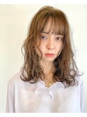 【ness】◎透ける◎ラベンダーベージュとシースルーバング