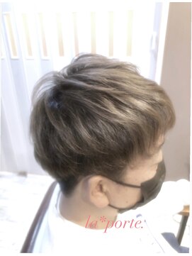 ヘアーアトリエ ラポルト(hair atelier la porte.) メンズ/ブリーチオンカラー