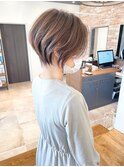 《30代40代》白髪ぼかしハイライト×前下がりボブ【イケダ】