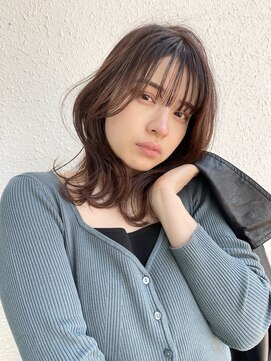 アンリ(Anli) 【Anli☆岩瀬萌】シースルーバング 2wayバング チェリーレッド