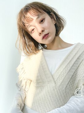 アイティーバイアルバム 下北沢店(IT by ALBUM) エアリーボブ_アースカラーくびれヘアツートンカラー_8819