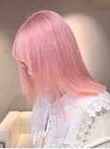 23外国人風カラーベイビーピンクカシスレッドハイトーンカラー