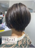 くびれショート×ダークブラウン