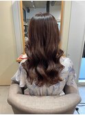うる艶ブラウン/ロング/30代40代/大橋