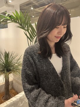 ジーナ 銀座中央通り(Zina) 【鈴木那奈】ミディアムくびれヘア