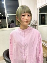 ヘアーアンドリラックス アミエ(hair&relax amie) オリーブベージュとボブ