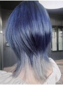 ダークブルー×ホワイトシルバー