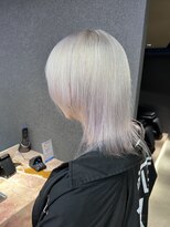 ペレ 栄店(PELE) デザインカラー/レイヤーカット/ウェットヘア/オリーブベージュ