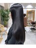 【理想のヘアに☆】カット+髪質改善縮毛矯正+カラー+トリートメント23400