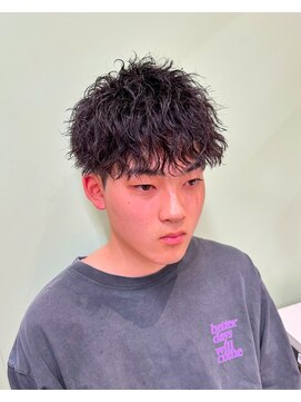 クレアメンズ 横浜能見台(CREA men's) 横浜ツイストスパイラルパーマ縦落ちパーママッシュメンズパーマ