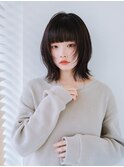 ボブウルフ×顔まわりレイヤー