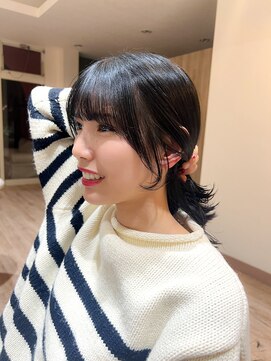 ユウヘアー 千代田橋店(U Hair) 後毛スタイル/顔まわりカット/サイドバング