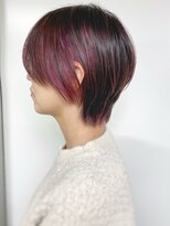 モリオフロムロンドン 原宿本店(morio from London) 【morio原宿】ショート　インナーカラー　ピンク