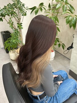 クム 横浜(qumu) 【qumu MARIKO】イヤリングカラー×アッシュベージュ