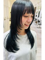 アッシュ 久我山店(Ash) ロングレイヤー×ダークグリーン