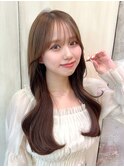 ＊20代30代40代◎小顔シースルーバングロングレイヤー顔まわり