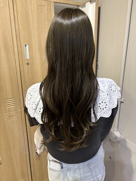 ローレンジウ(LOREN JU) 透明感髪質改善ベージュダブルカラーミルクティーグレージュ