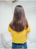 ワンカールスタイル前髪あり前下がりレイヤーボブモテ前髪
