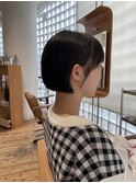 耳掛け切りっぱなしボブ