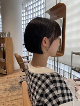 クラップス 金沢文庫店(CLAPS) 耳掛け切りっぱなしボブ
