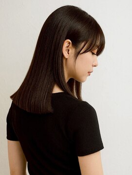 ミロア 薬院(miroa) 髪質改善 アッシュブラウン 艶髪 顔周りカット 縮毛矯正 20代