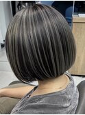 暗めカラーグランマッシュデザインカラー髪質改善20代30代有楽町