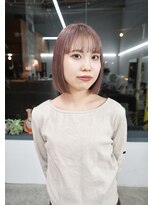 アペロ 柏(Apero)&nbsp;ピンクベージュ/ブリーチ/ボブ/柏美容室