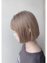 アンジェリカ 難波店(ANGELICA)&nbsp;【ANGELICA 望月】大人可愛いハイトーンベージュ　ミニボブ