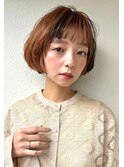 ショートボブ/小顔/前髪インナーカラー/ダークアッシュｐ北浦和