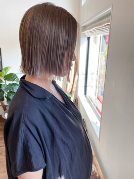 リアン ヘア ライム 豊橋(lien.hair rhyme) 20代30代に人気◎パッツンワンレングスボブ 大人上品ナチュラル