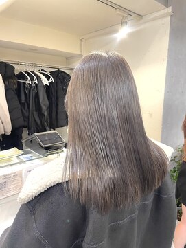 ネオリーブカフ 鶴ヶ峰店(Neolive caff) モカグレージュ レイヤー ダブルカラー