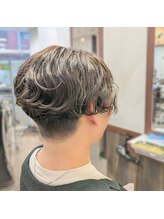 ヘアメイク ユーカラット(hair make u carat) パーマスタイル【少し強め】 前下がりマッシュ