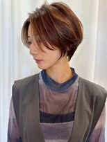 ヘアメイク ミチ 富田店(HAIRMAKE MICHI) 【MICHI 富田店 古作蓮】 ショート レイヤーカット ブラウン