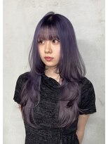 ヌル ヘア デザイン(nullus hair desigh)&nbsp;【nullus ai】ハッシュカット × ハイトーンカラー × パープル