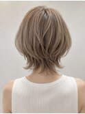 【HEY 松本】ショートウルフ×アッシュベージュ