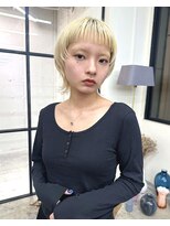 オトソーデン(Oto-soden) ハイトーンブロンド×マッシュウルフ