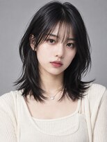 トリニティ(trinity)&nbsp;黒髪スタイル ブルーブラック ウルフレイヤーカット 豊見城
