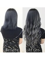 あるじゃんすー 渋谷店&nbsp;パープル×シルバー#シールエクステ#ホワイトグレージュ#渋谷