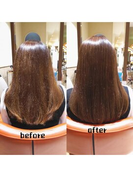 ネオリーブチノ 登戸店(Neolive cino) 酸性ST& 超音波ハホニコTR ミディアム 艶髪