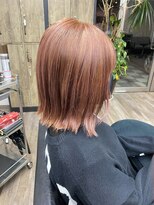 ヴィフ 大船(VIF)&nbsp;ピンクベージュ×切りっぱなし外ハネボブ