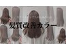 《極艶本格ケア》髪質改善トリートメント+ケアカラーメニューはこちら↓