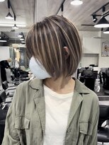 レディアル 大宮(REDEAL ope.) 【白髪手術】 ショートバレイヤージュ 大宮