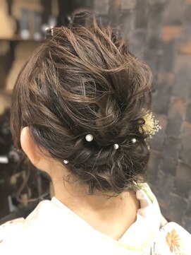 ヘアー クリエイト カルバリ(HAIR CREATE Calbari) お着物のお呼ばれヘアスタイル