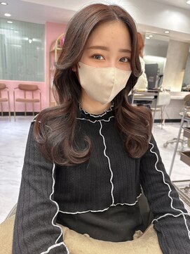 ジーナ 名駅(XENA.) 《xena/中島》艶ピンクグレージュ×レイヤースタイル