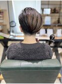 ショート/30代40代/グレーアッシュ