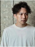 【ツイストスパイラルパーマ】ツーブロックアップバング