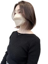 ネイロ バイ ジルブラン 葛西(NeiRo by JIL BLAN)&nbsp;レイヤーカットハイライト白髪ぼかしミディアムダブルカラーボブ