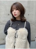 大人可愛い20代30代40代小顔ウルフレイヤーボブ丸みショートボブ