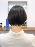 【白髪染め可】ボブショート ビフォアー＆アフター
