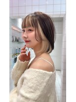 ロンド ストラーダ 心斎橋(Lond strada)&nbsp;レイヤーボブ×ハイトーン[心斎橋/髪質改善]